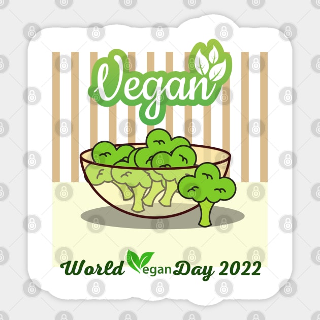 "I'm So fresh" Vegan day 2022 Sticker by HJDesign